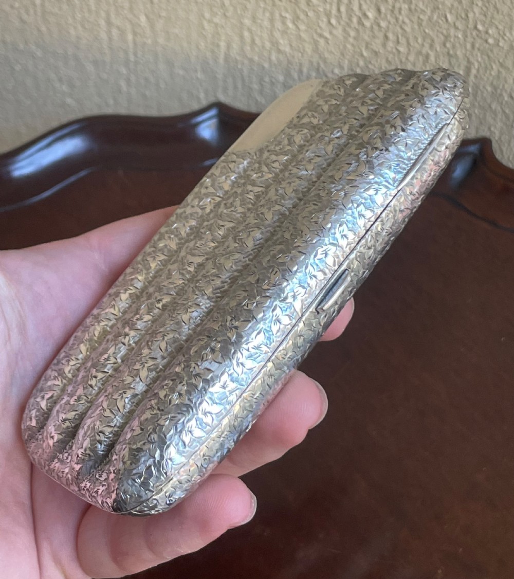 Victorian Silver Cigar Case, 1897 View VII