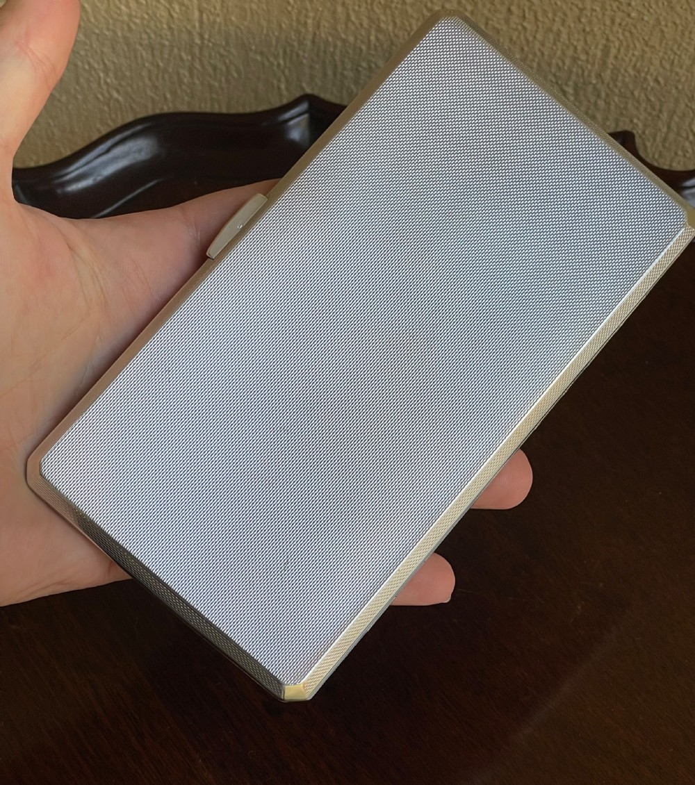 Large Art Deco Silver Cigarette Case View IV
