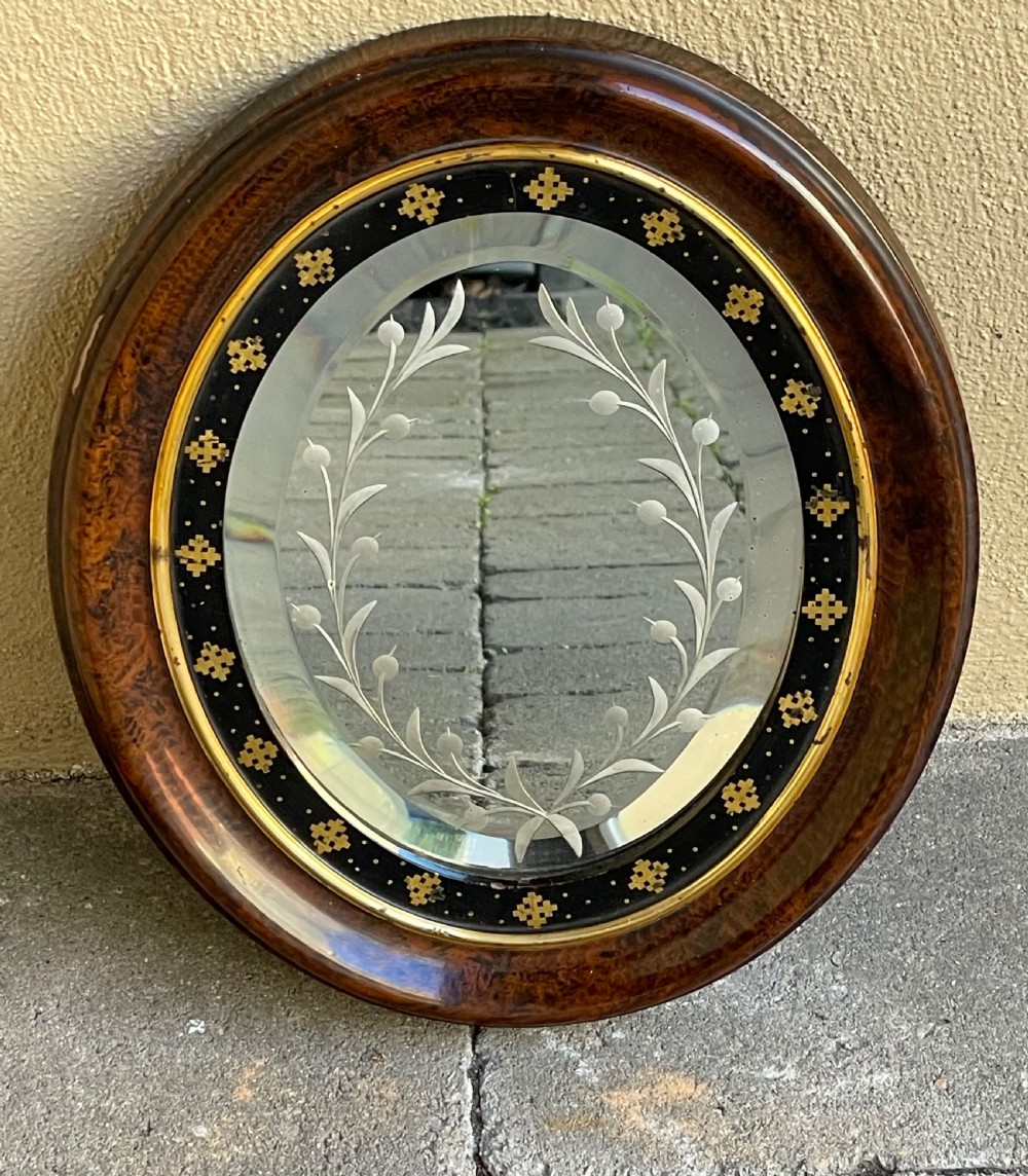Beautiful Victorian Oval Wall Mirror