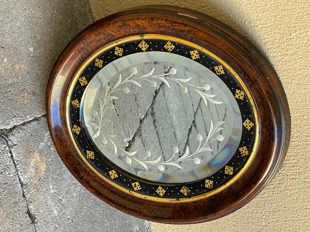 Beautiful Victorian Oval Wall Mirror View III