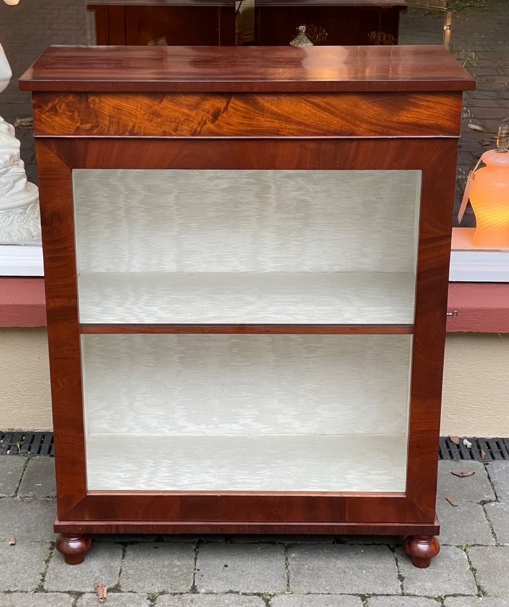 Regency Mahogany Pier Display Cabinet 