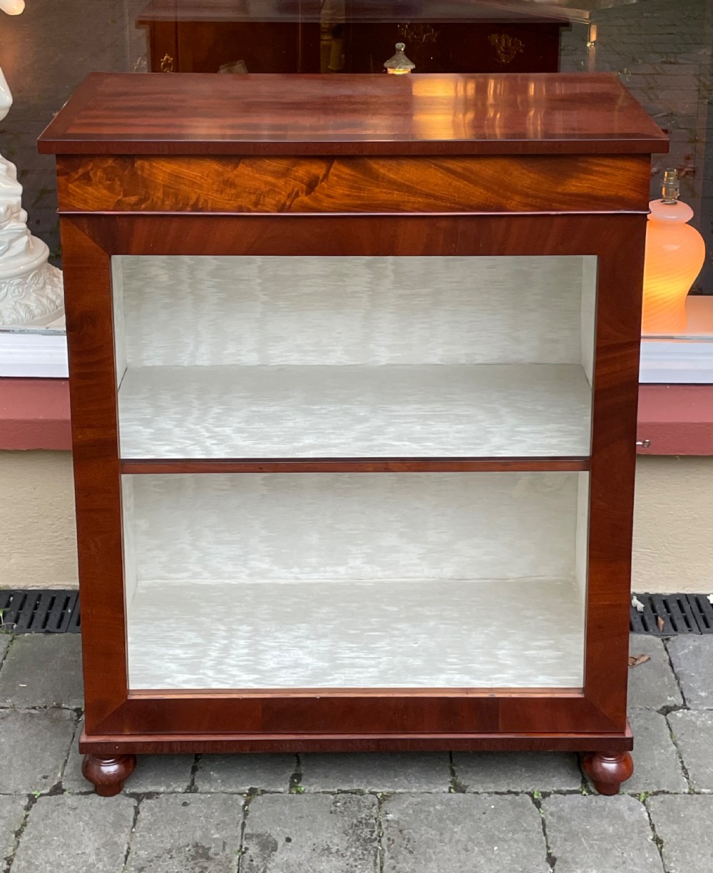 Regency Mahogany Pier Display Cabinet  View V