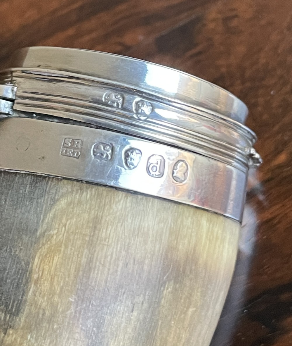 Georgian Scottish Silver Mounted Snuff Mull,  Waterloo Medal View IV