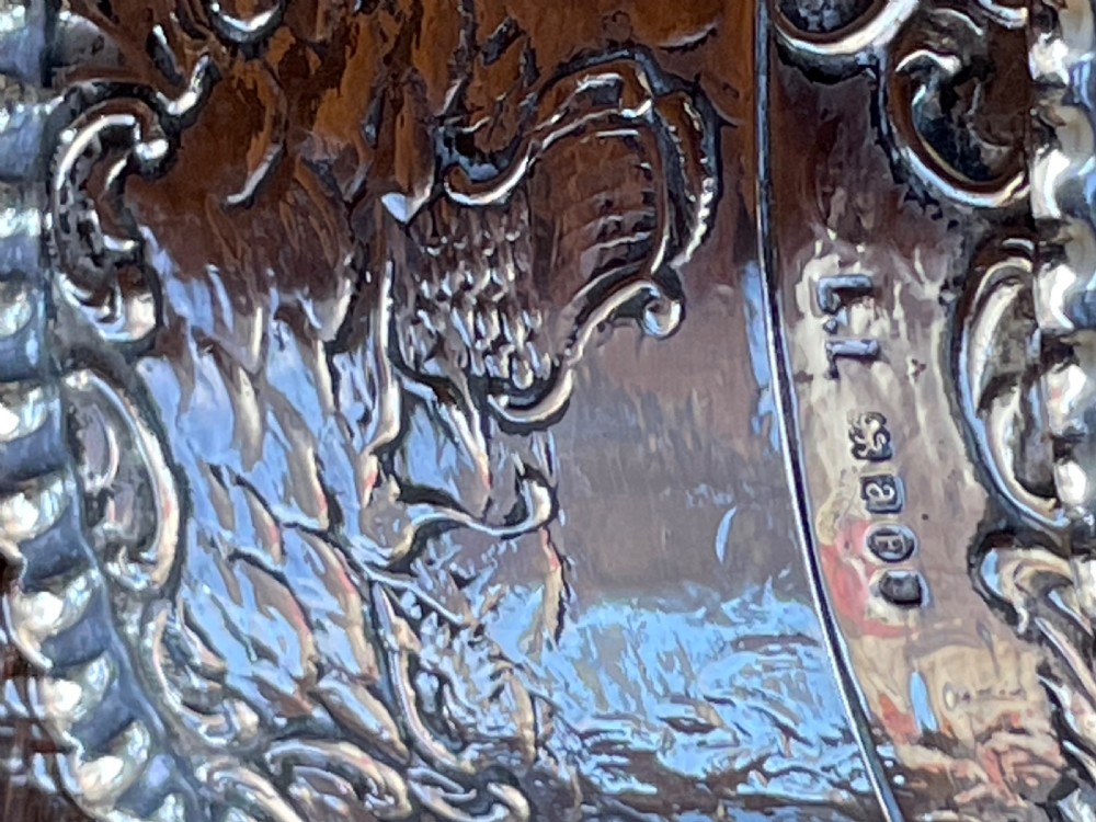 Beautiful Dutch Silver Dressing Table Box c1890 View IV