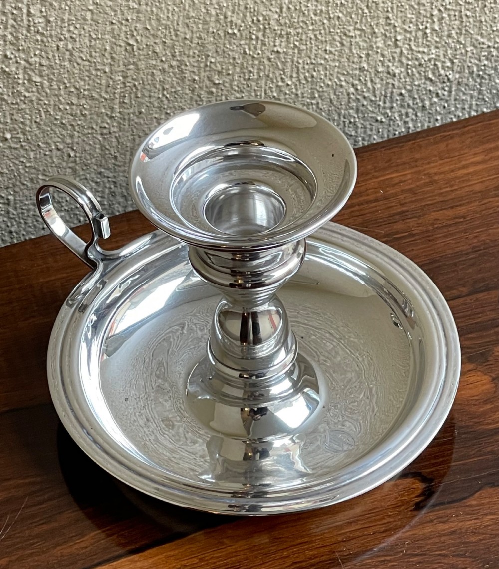 Large Edwardian Silver Chamberstick View IV