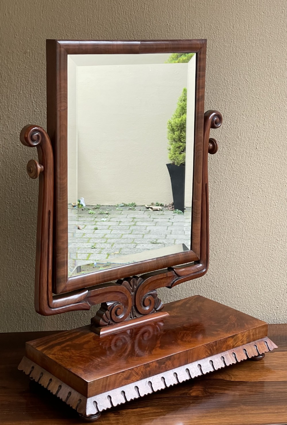 William IV Mahogany Dressing Table Mirror 