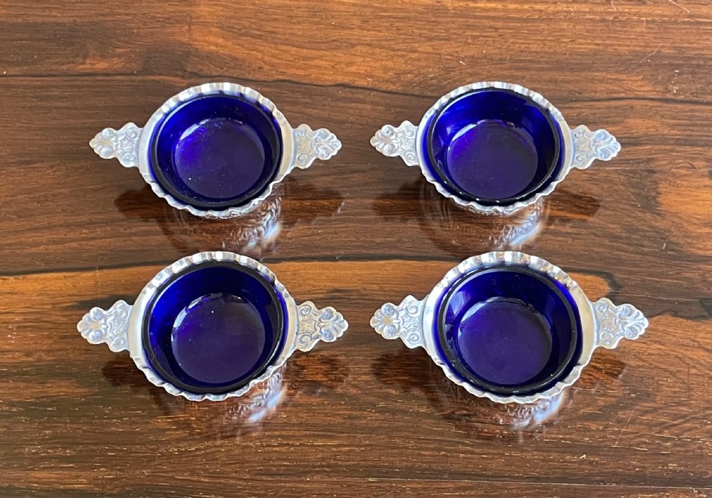 Set of Four Victorian Silver Table Salts, 1883 View IV