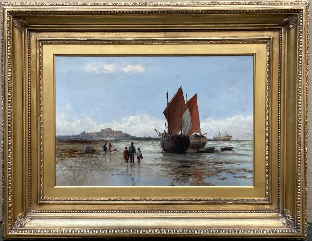 Marine Oil Painting, Elizabeth Castle Jersey by William Edward Webb