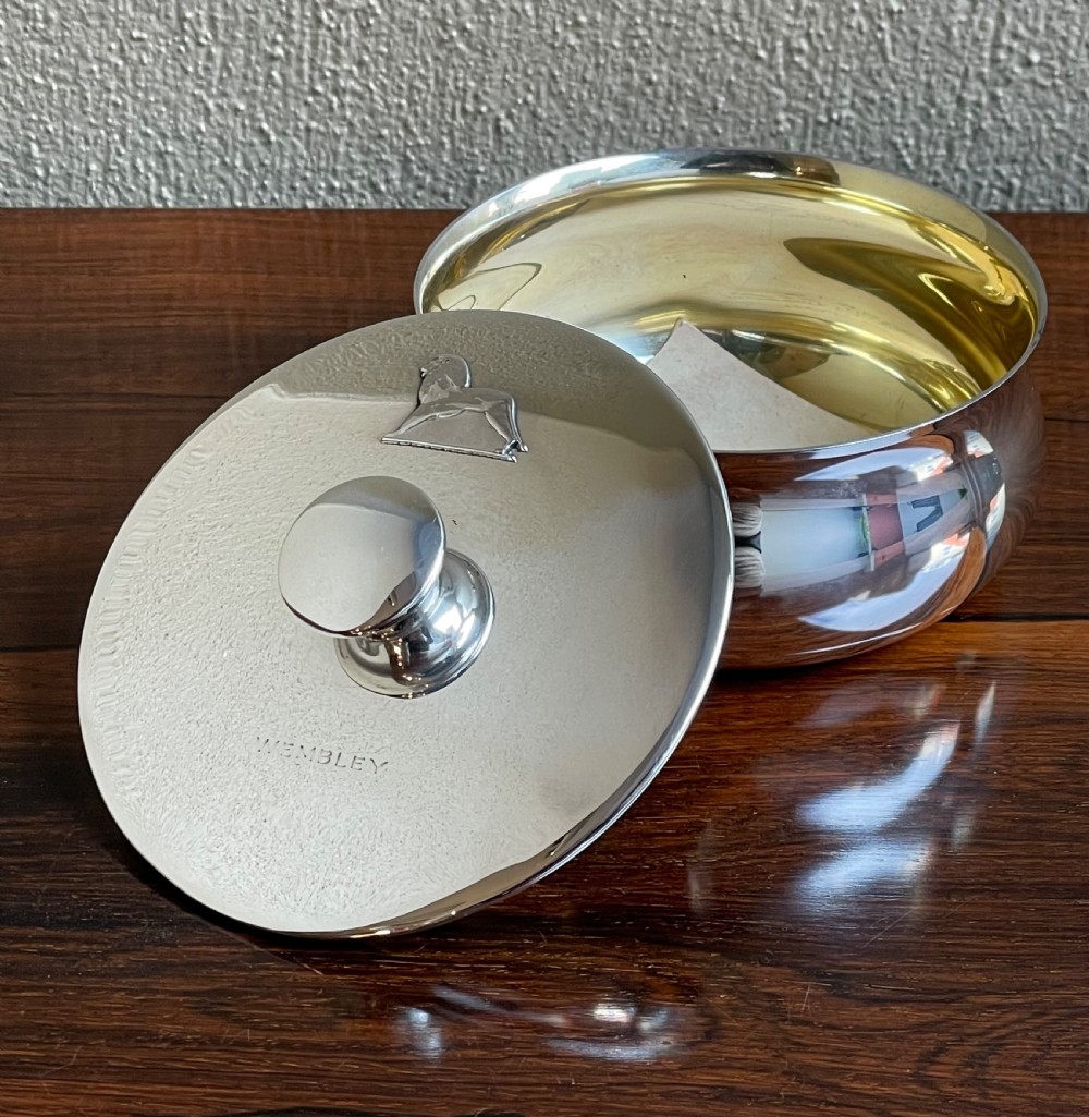 Rare George VI Silver Table Pot Gift From Sir Arthur Elvin