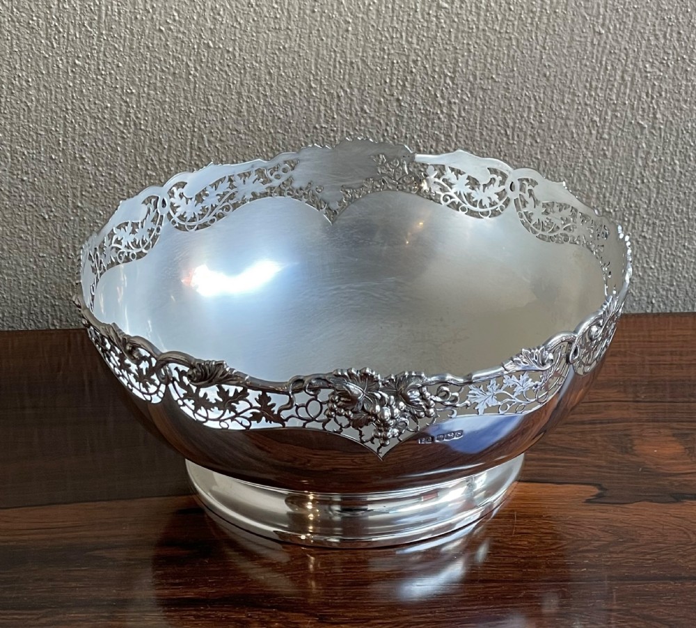 Elizabeth II Solid Silver Fruit Bowl View II