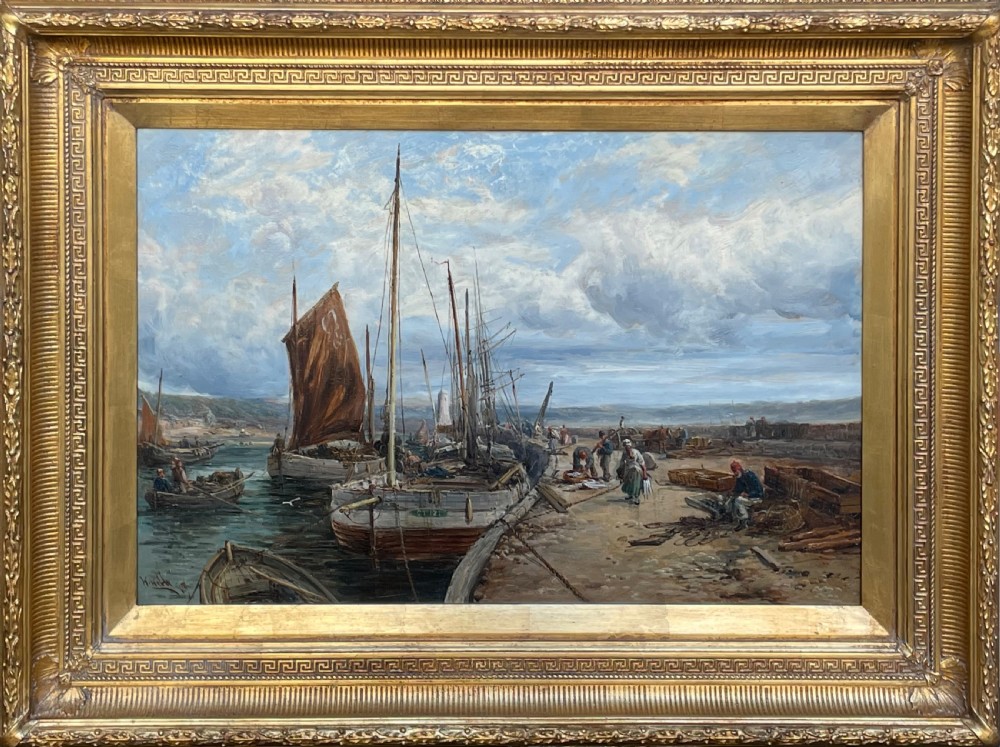 Stunning Marine Oil Painting by William
Edward Webb, Castletown Isle of Man 