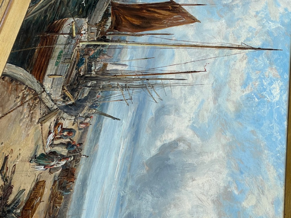 Stunning Marine Oil Painting by William
Edward Webb, Castletown Isle of Man  View IV