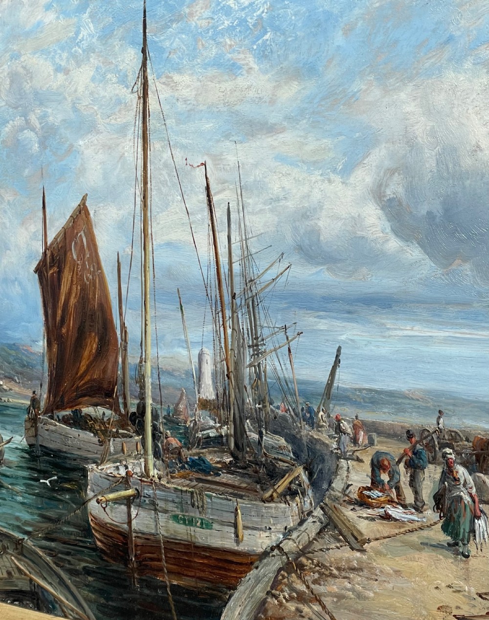 Stunning Marine Oil Painting by William
Edward Webb, Castletown Isle of Man  View VI