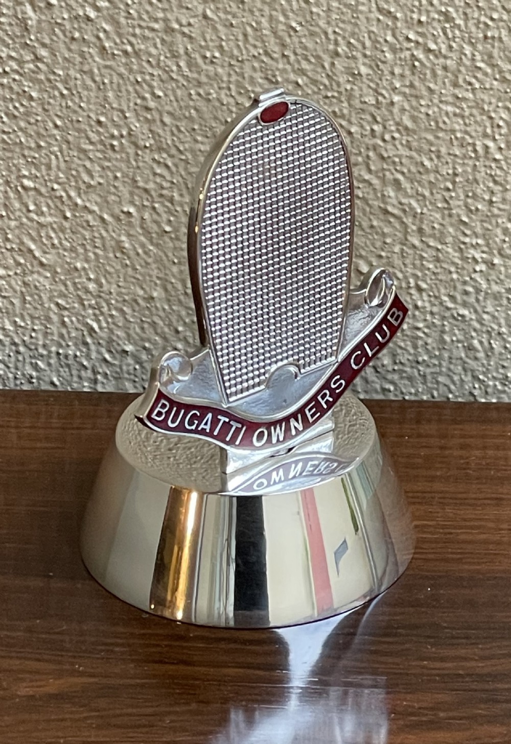 Silver Plate and Enamel Bugatti Owners Club Trophy