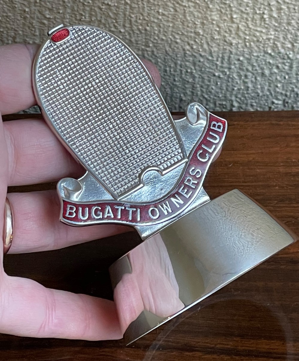 Silver Plate and Enamel Bugatti Owners Club Trophy View II