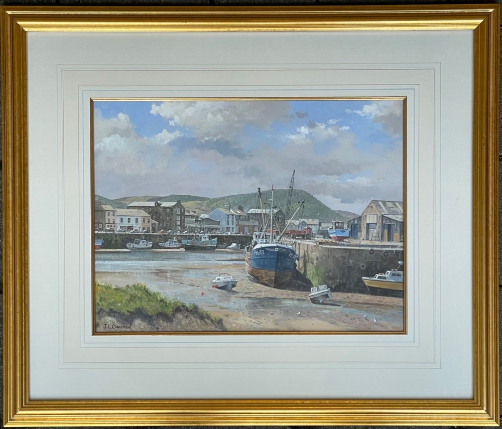 Ramsey Harbour Isle of Man Painting by John Chapman