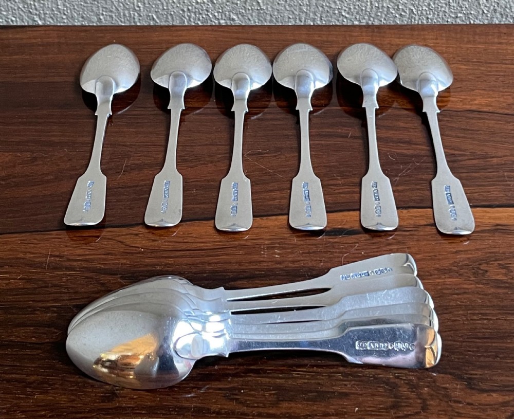 Rare Set of Twelve Aberdeen Silver Tea Spoons, 1856 View IV