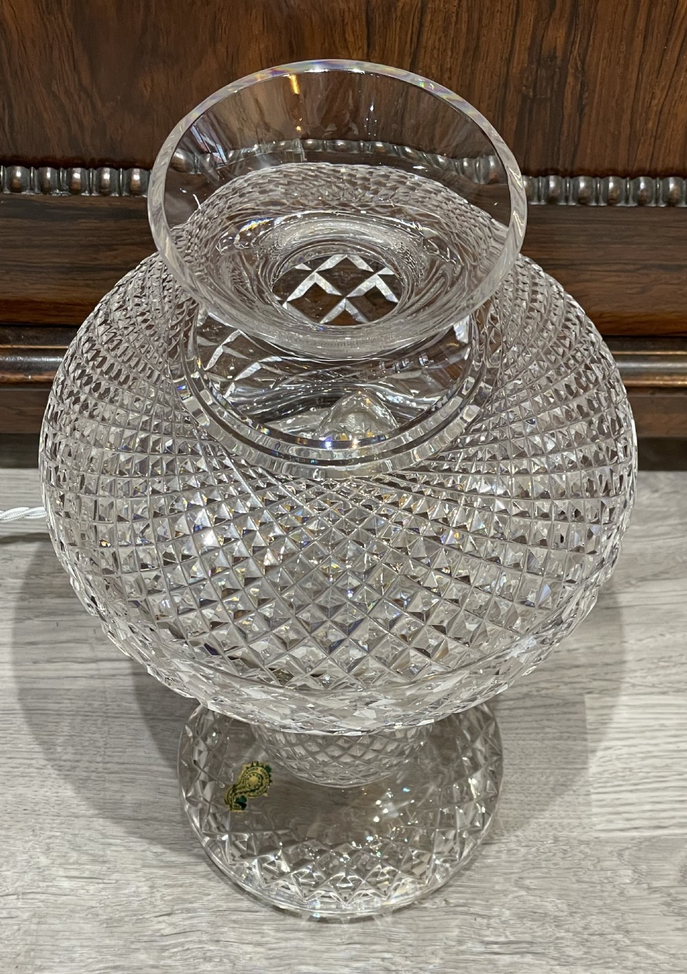 Crystal Mushroom Table Lamp by Waterford  View III