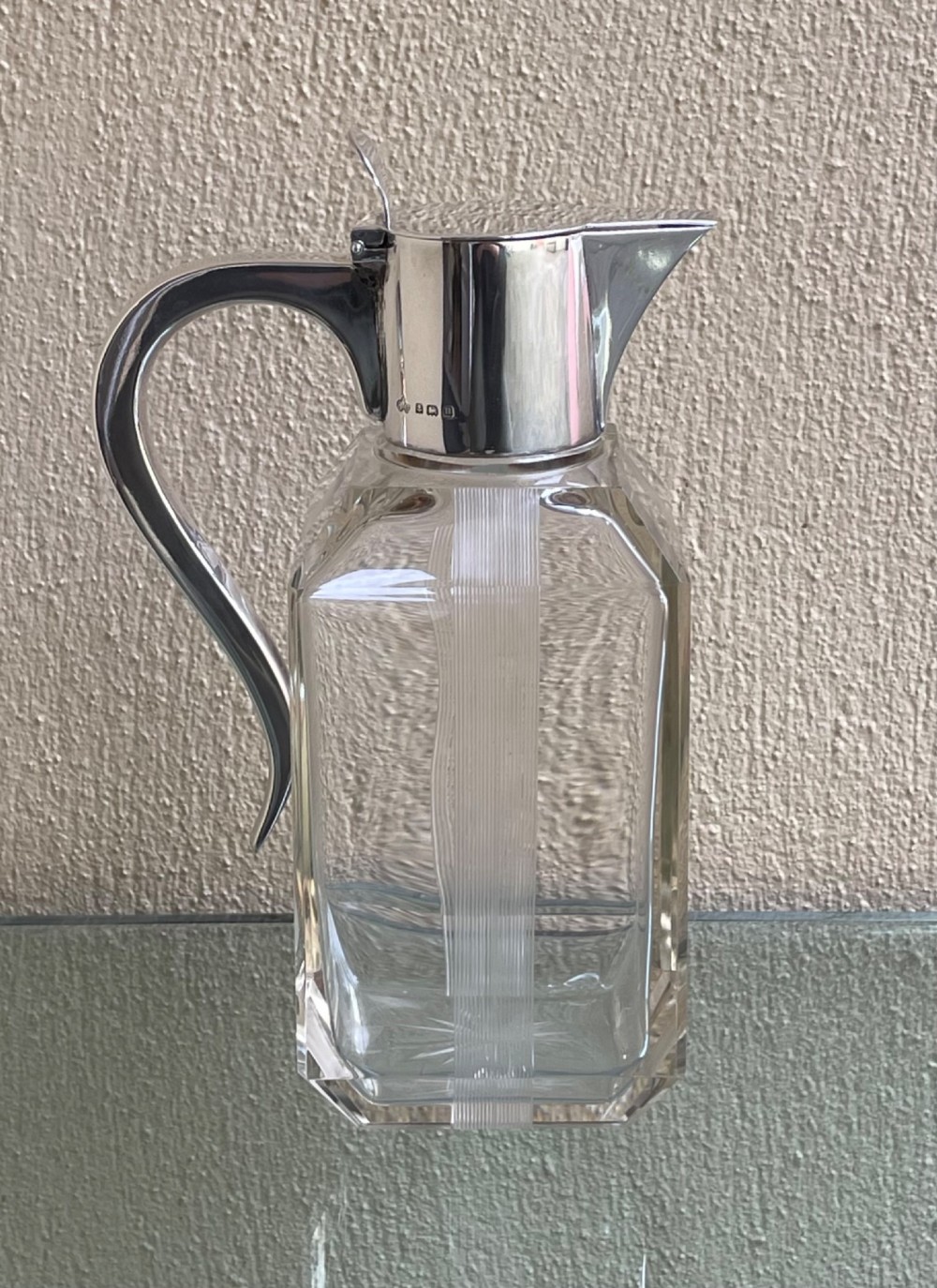 Fabulous Art Deco Silver Claret Jug View II