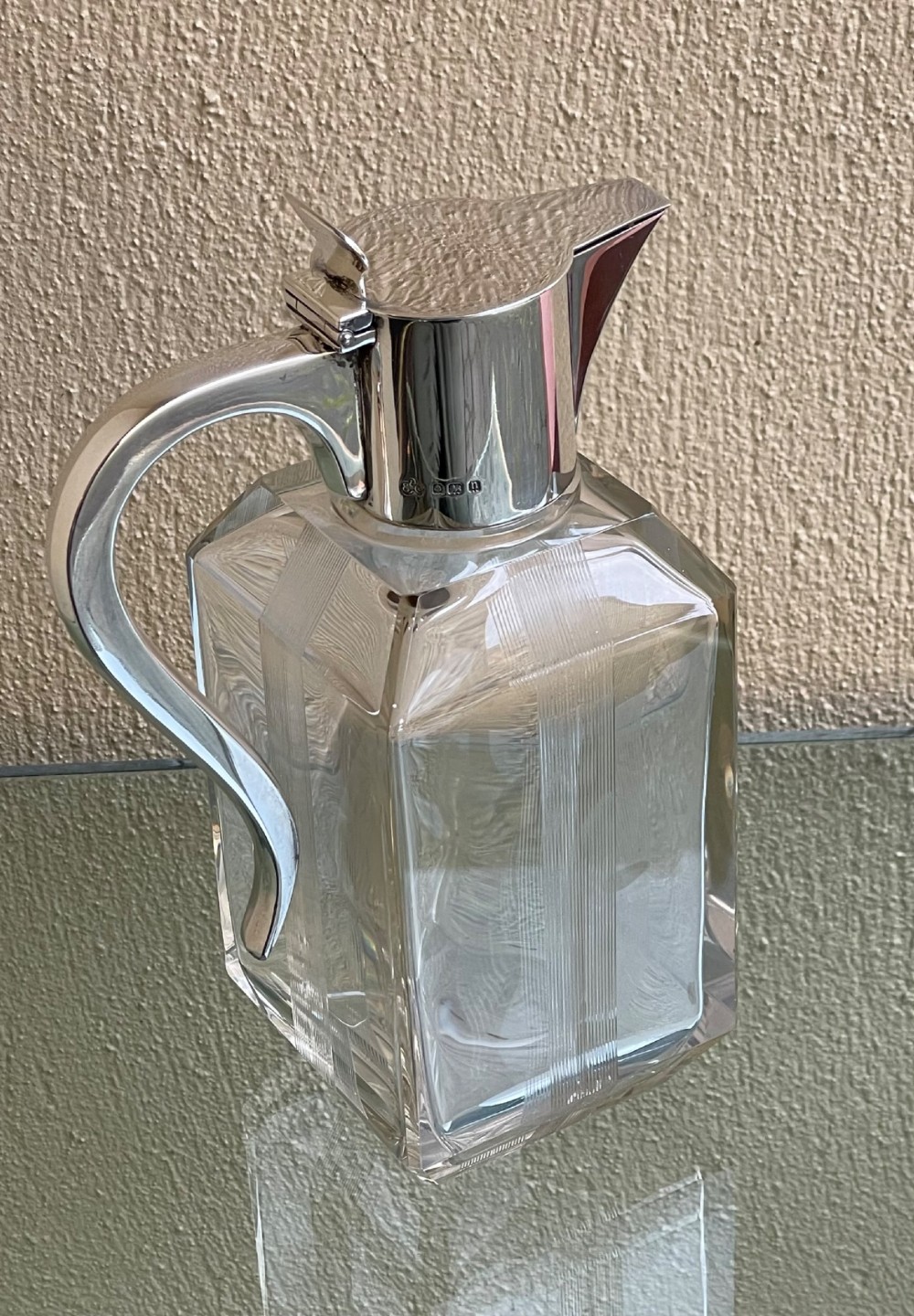 Fabulous Art Deco Silver Claret Jug View III