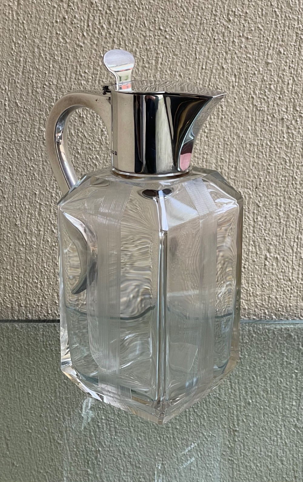 Fabulous Art Deco Silver Claret Jug View IV
