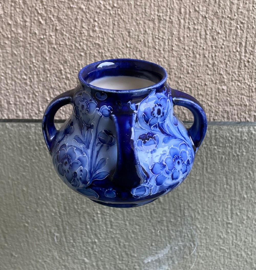 James Macintyre Florian Ware Four Handled Vase Tyg