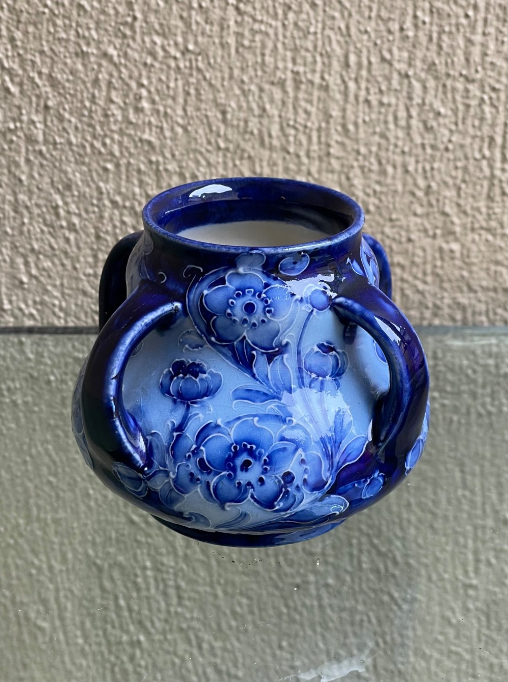 James Macintyre Florian Ware Four Handled Vase Tyg View V