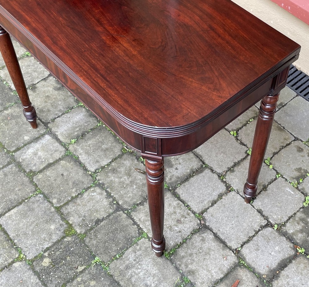 Late Regency Mahogany Tea Table View II