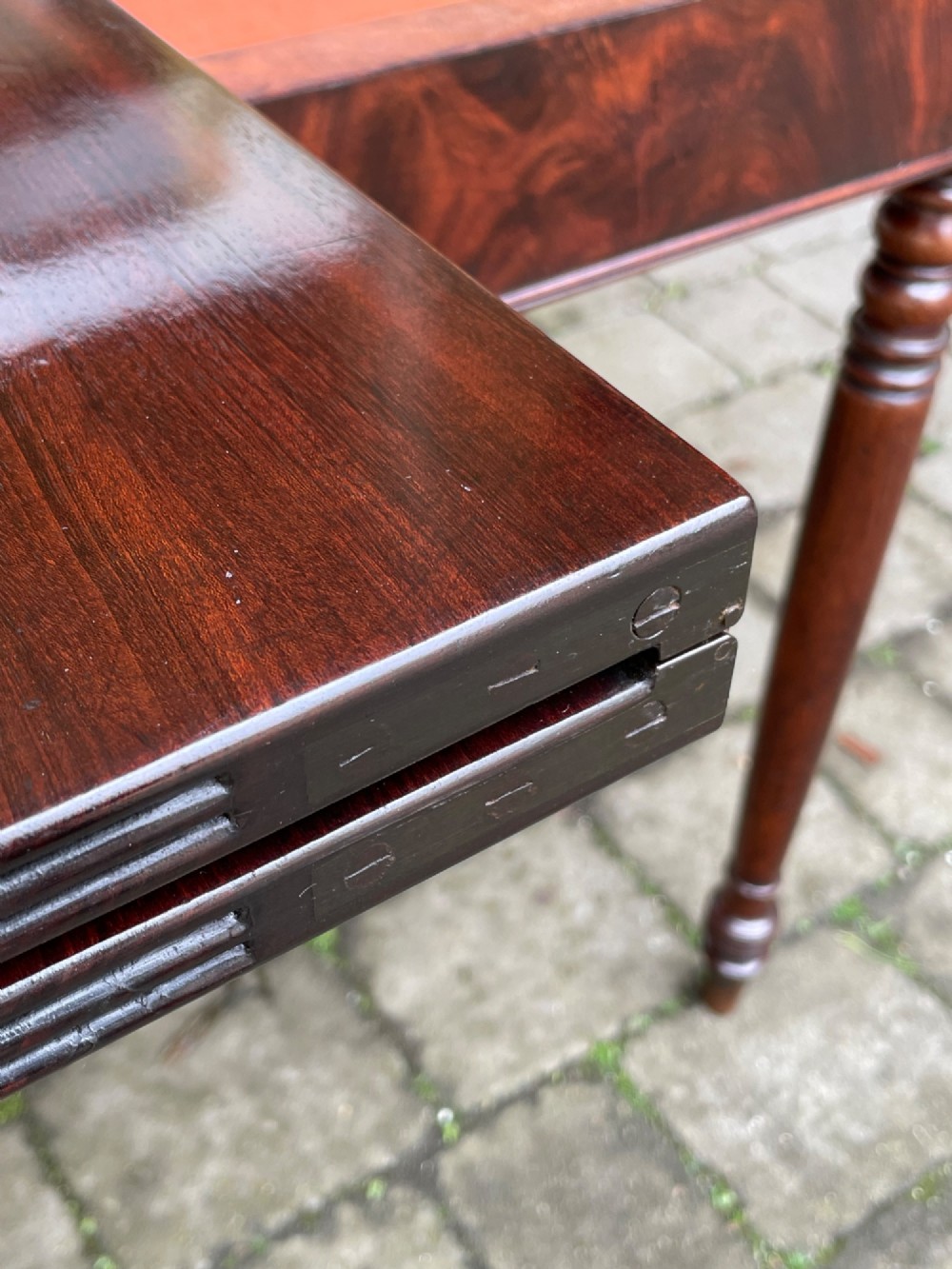 Late Regency Mahogany Tea Table View V