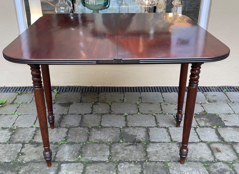 Late Regency Mahogany Tea Table View VI
