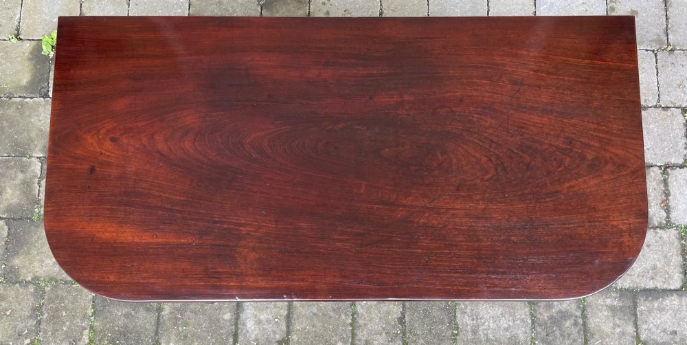 Late Regency Mahogany Tea Table View VII