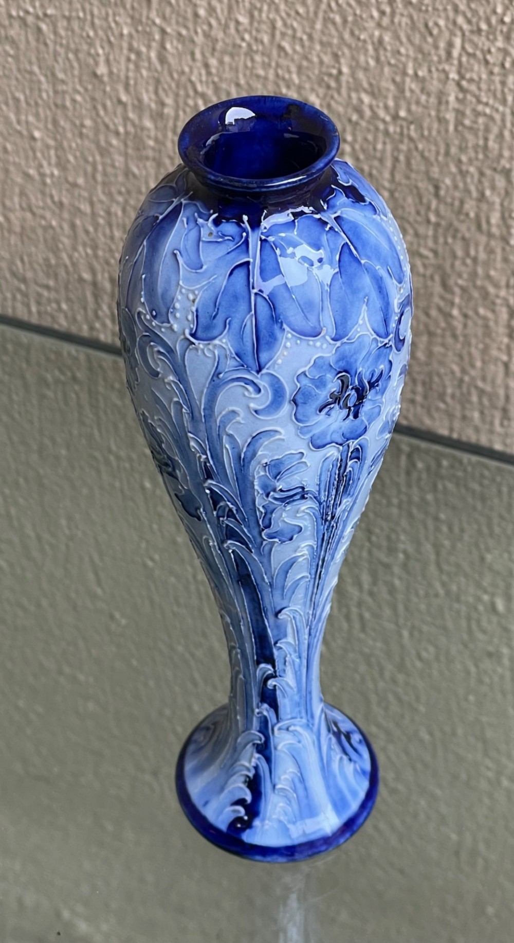 William Moorcroft Macintyre Florian Ware Vase Dianthus pattern View III