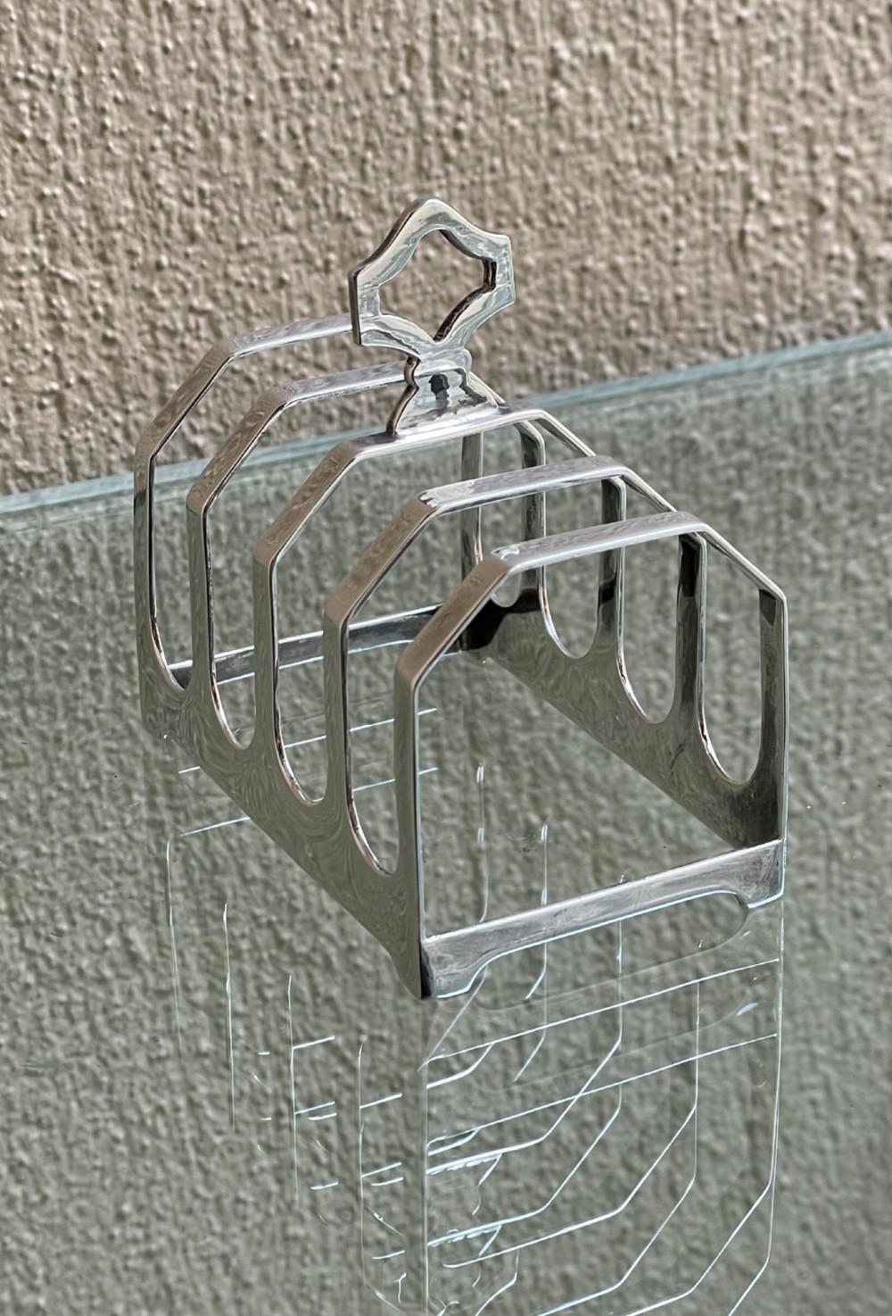 Art Deco Silver Toast Rack, 1932 View III