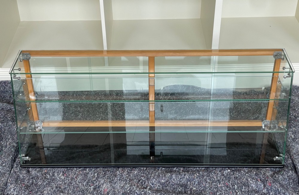 1950s oak and glass bakery counter top display cabinet View II