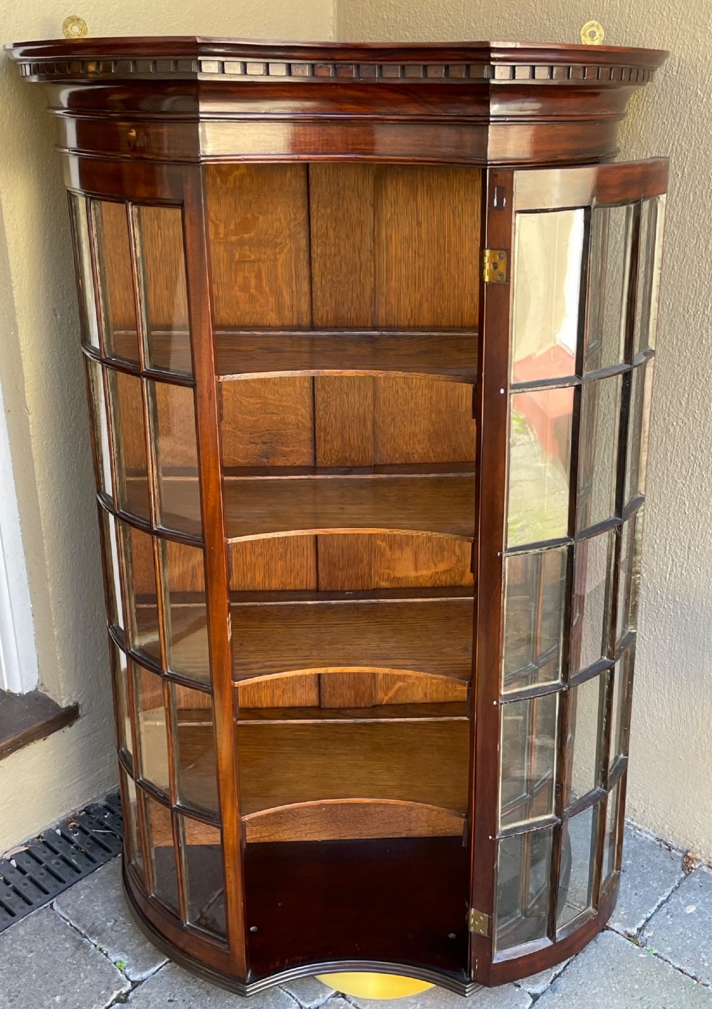 Quality Edwardian Mahogany Wall Cabinet View IV
