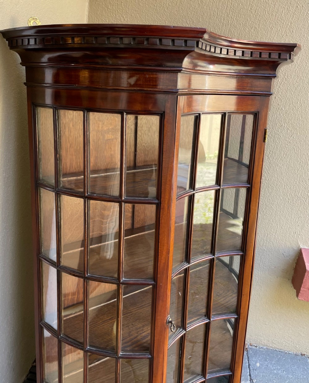 Quality Edwardian Mahogany Wall Cabinet View VI