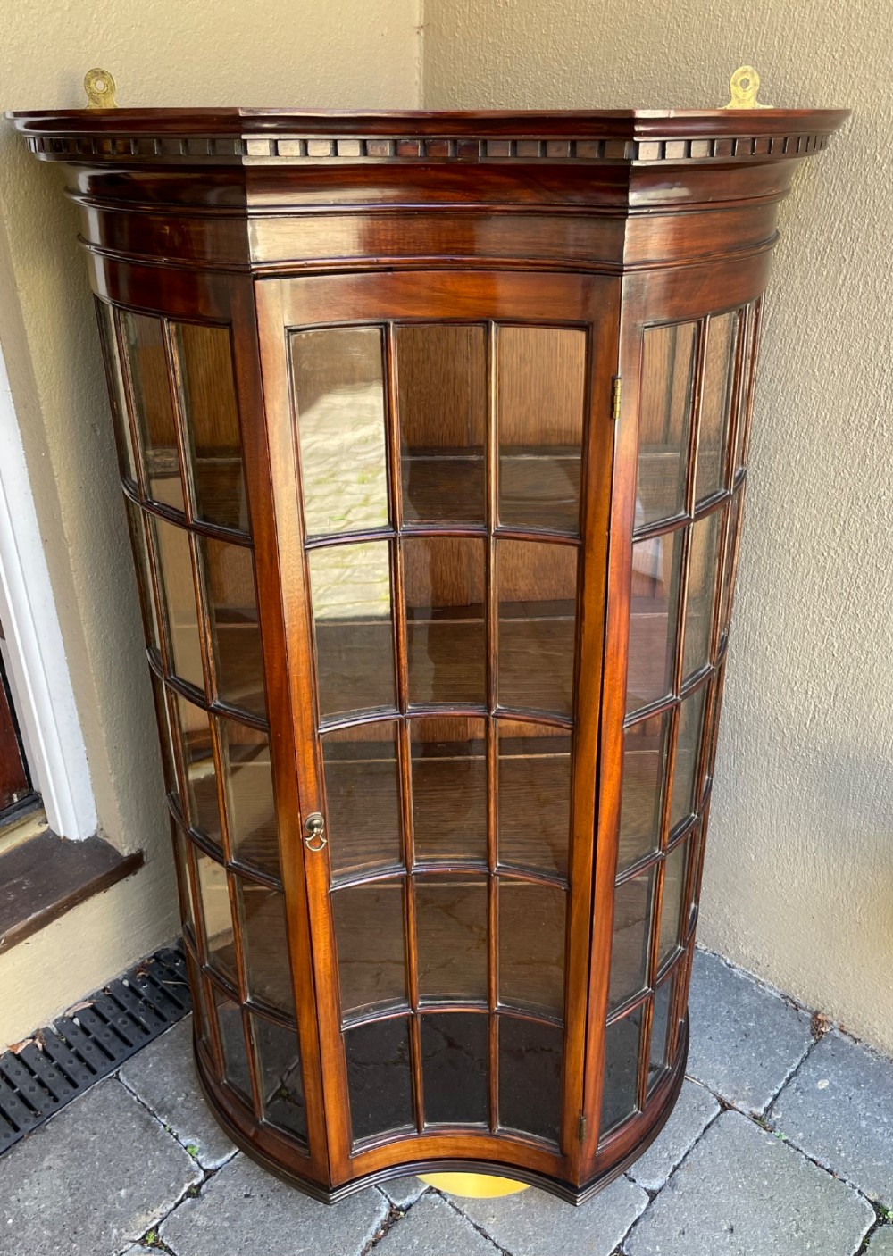 Quality Edwardian Mahogany Wall Cabinet View VIII