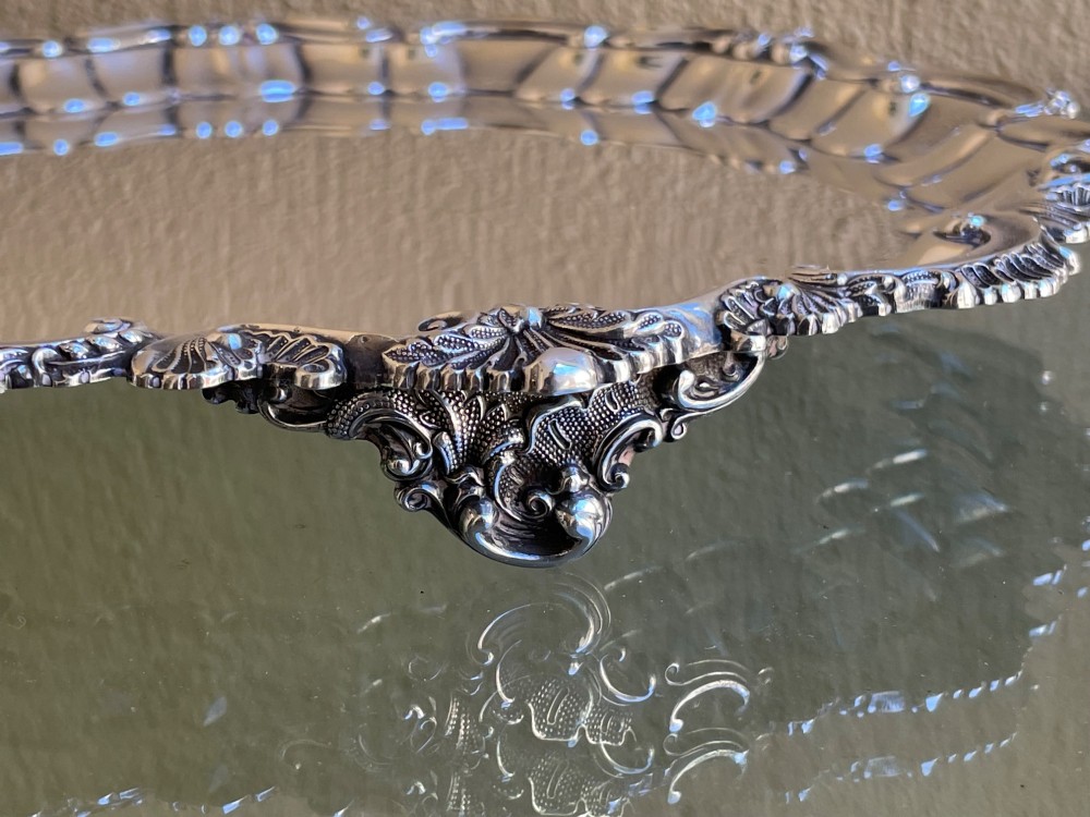 Victorian Silver Salver Tray, 1897 View V