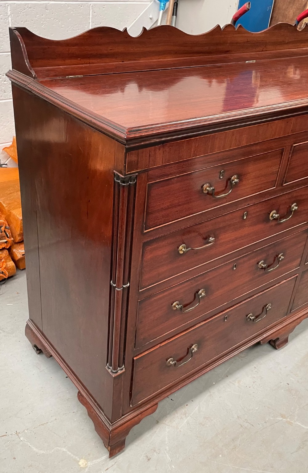 Impressive George III Mahogany Lancashire Mule Chest View II