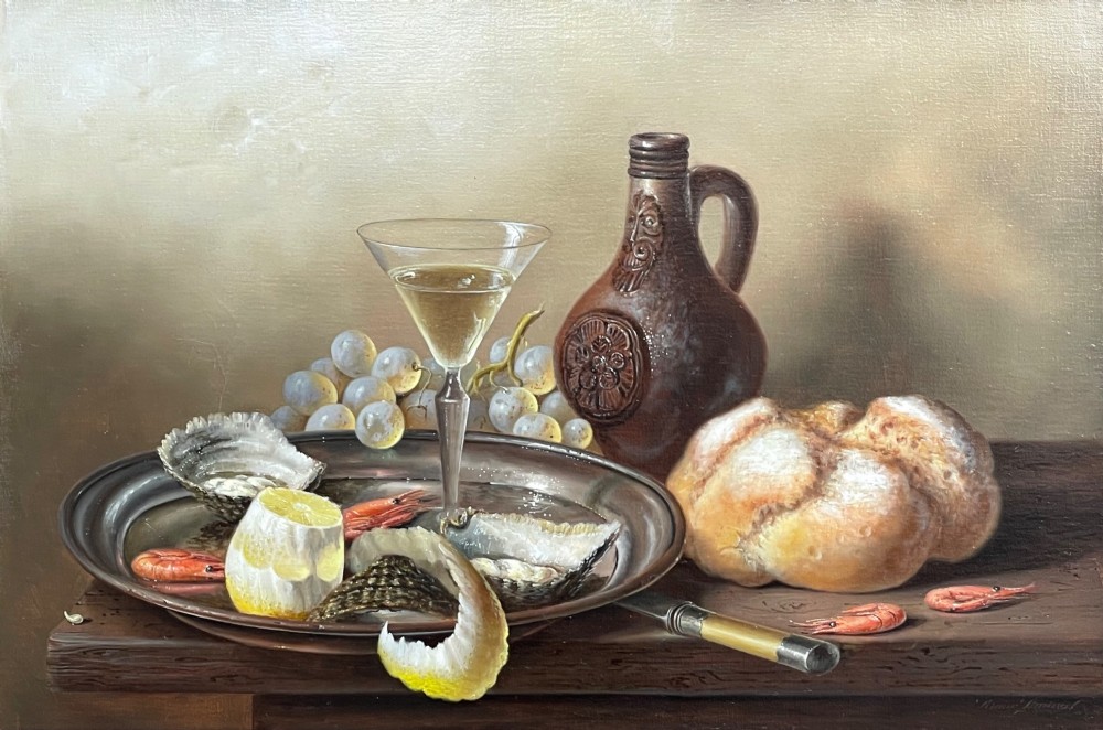 Still Life Oil Painting by Brian Davies.
