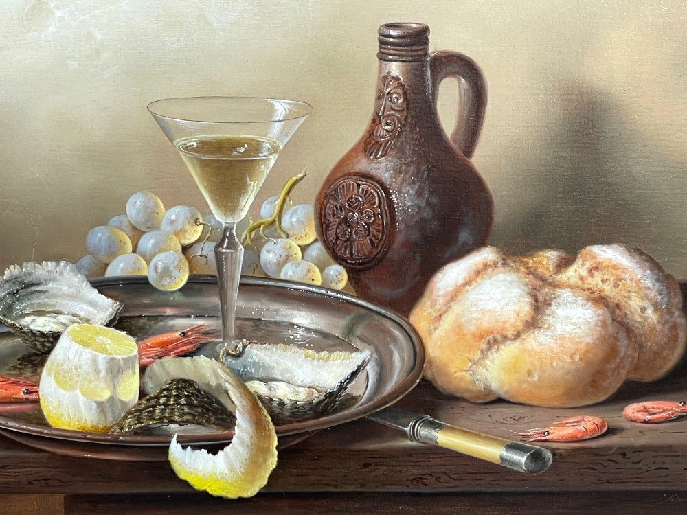 Still Life Oil Painting by Brian Davies. View II