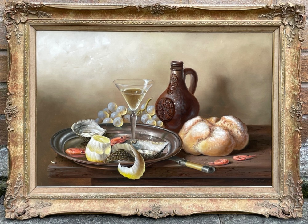 Still Life Oil Painting by Brian Davies. View IV
