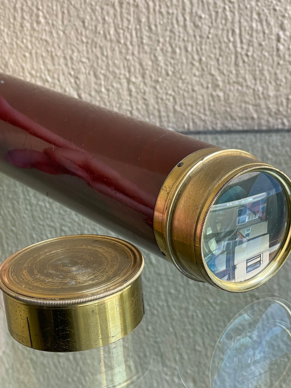 19th century brass telescope by Marratt & Short View III