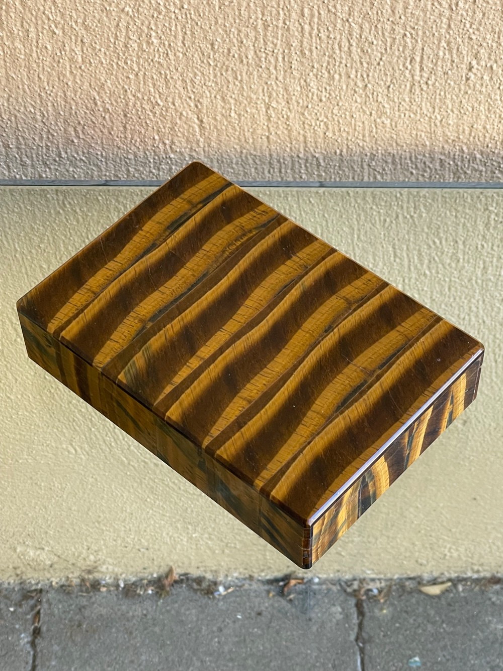 Rare Tigers Eye Cigarette Box