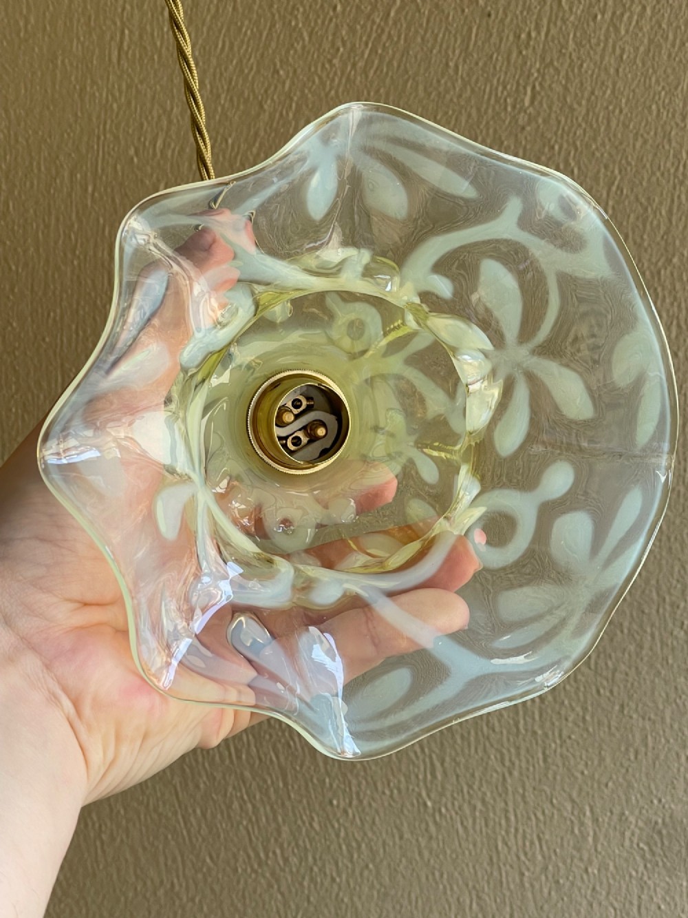 John Walsh Vaseline pendant light View V