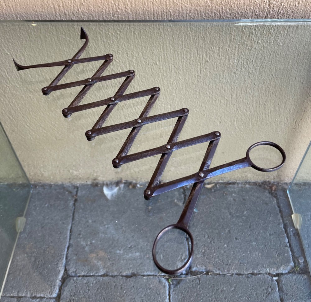 Pair George III steel ember tongs View II