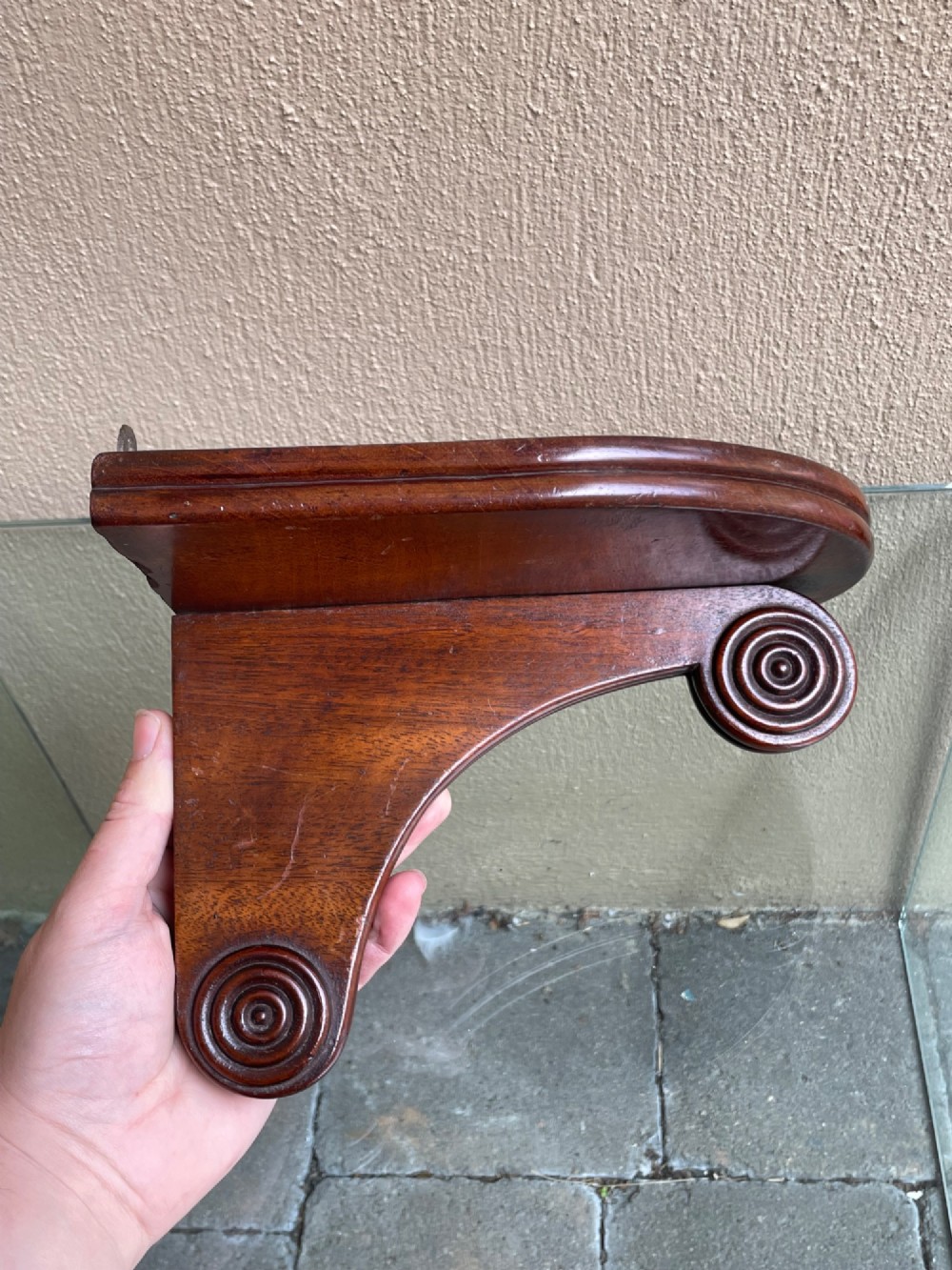 Regency Mahogany Wall Bracket Shelf View IV