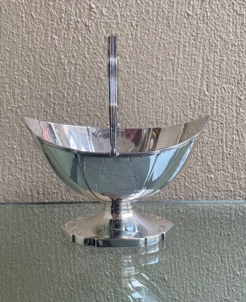 Late Victorian Silver Sugar Basket