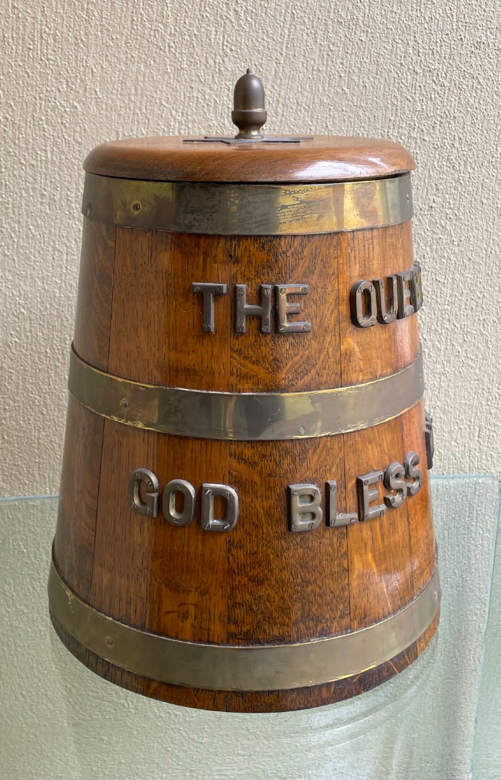 Solid Oak Royal Navy Grog Rum Barrel View III