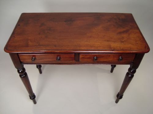 ANTIQUE VICTORIAN WRITING DESKSIDE TABLE - ADDITIONAL PHOTO 1